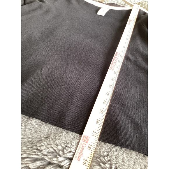 NWT CB Established 1962 Women's Button Trim Quarter Sleeve Sweater Black Size 2X - Picture 8 of 8